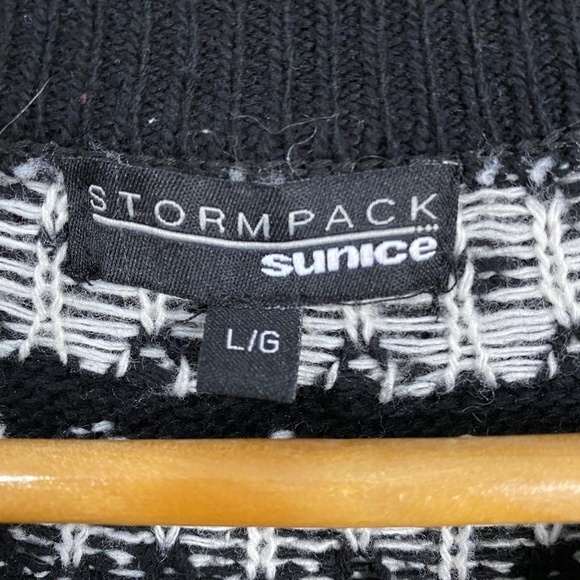Stormpack Sunice Women's Black Crewneck Long Sleeve Sweater Size Large - Picture 2 of 9